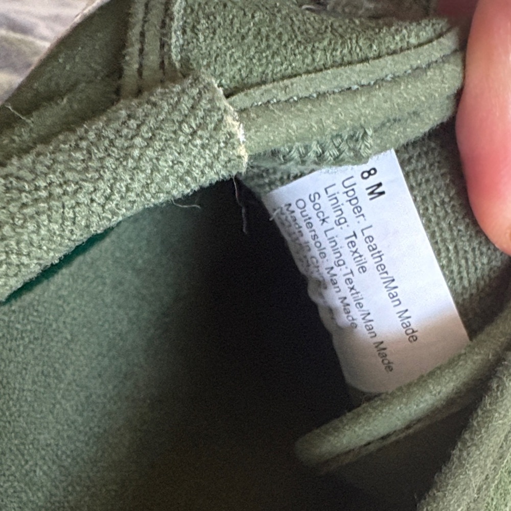 Tretorn Olive Green Canvas Low-Top Sneakers with White Side Stripe - Picture 2 of 3